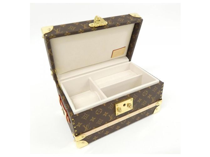 Custodia per gioielli Mini Malle Bijou Monogram Louis Vuitton Marrone - vista 6