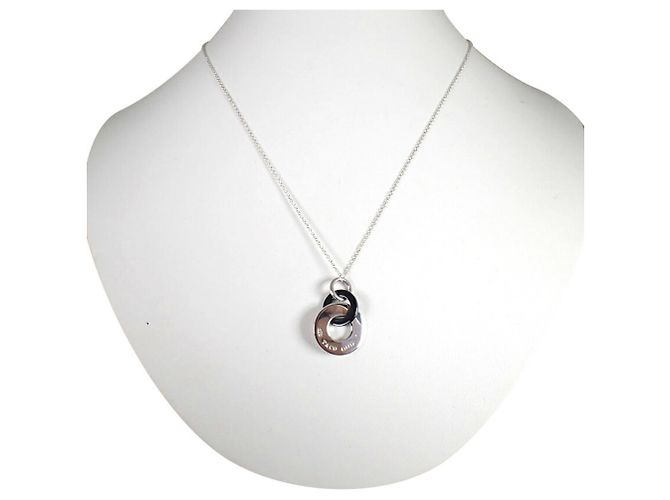 Tiffany & Co Collar de Círculo Interconectado Tiffany 925 en Titanio 1837 - vista 2