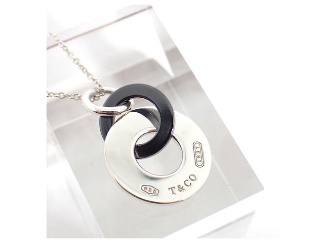 Tiffany & Co Collar de Círculo Interconectado Tiffany 925 en Titanio 1837 - vista 6