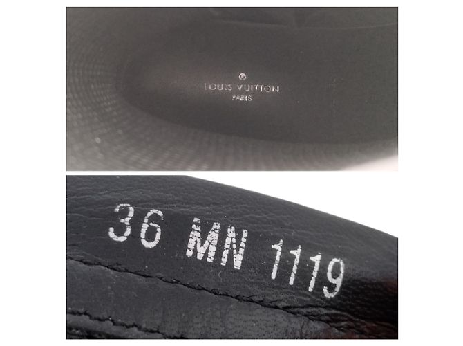 Sneakers alte Louis Vuitton Archlight in gomma nera opaca Nero - vista 10