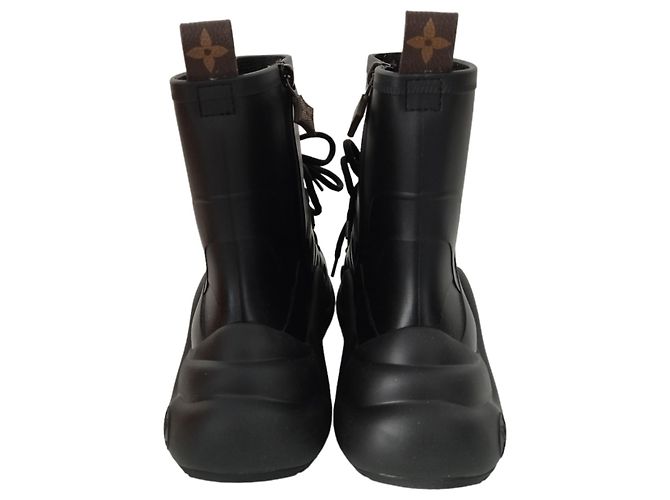 Sneakers alte Louis Vuitton Archlight in gomma nera opaca Nero - vista 5