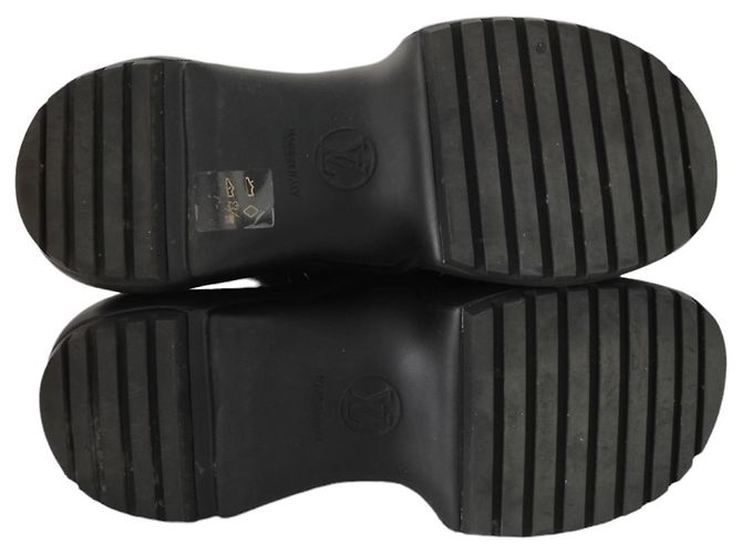 Sneakers alte Louis Vuitton Archlight in gomma nera opaca Nero - vista 7