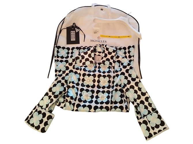 Abrigo Parka Shirley Moncler Genius x Richard Quinn 2020 Azul - vista 3