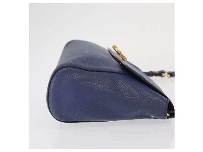 Salvatore Ferragamo Abbey Leather Azul marino - vista 3
