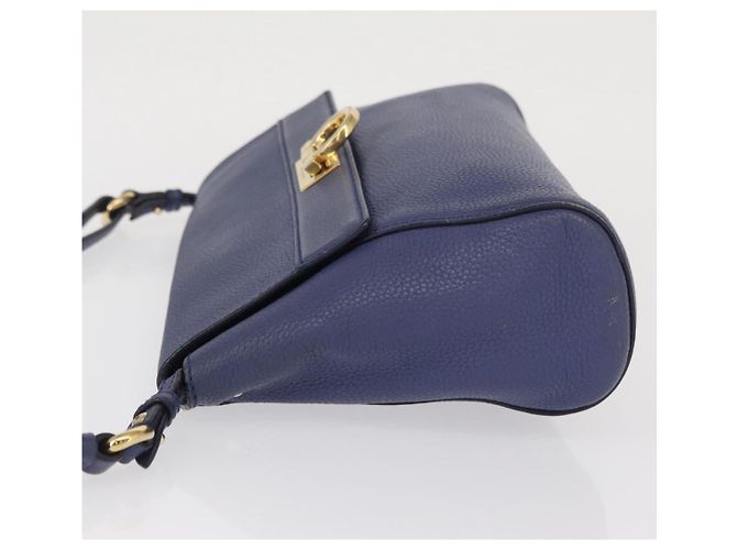 Salvatore Ferragamo Abbey Leather Azul marino - vista 4