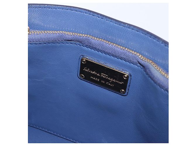 Salvatore Ferragamo Abbey Leather Azul marino - vista 6