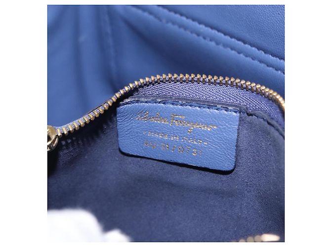 Salvatore Ferragamo Abbey Leather Azul marino - vista 7