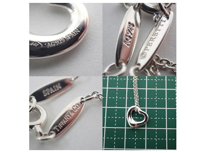Tiffany & Co Collana con pendente a forma di cuore in argento Ag925 Tiffany - vista 11