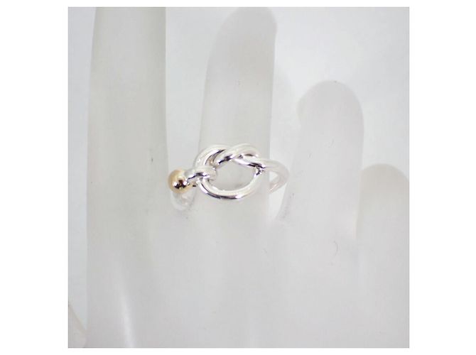 Tiffany & Co Anello Love Knot in oro 750 e argento 925 Tiffany - vista 5