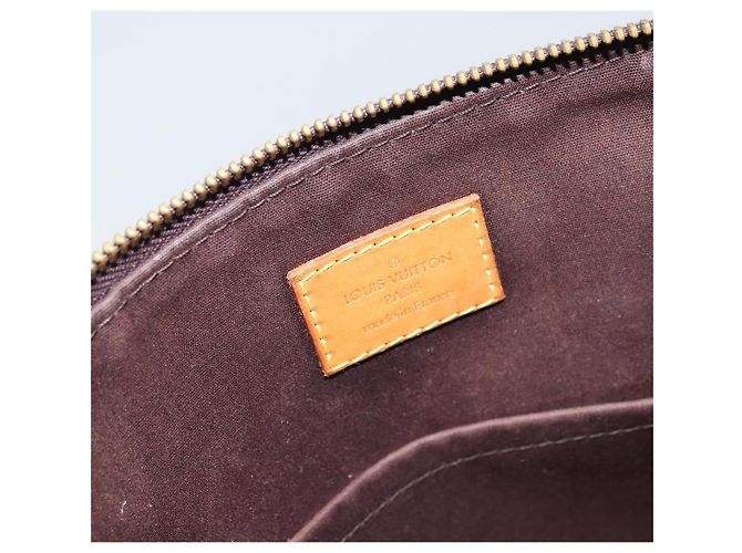 Borsa Louis Vuitton Bellevue Monogram Vernis GM Porpora - vista 6