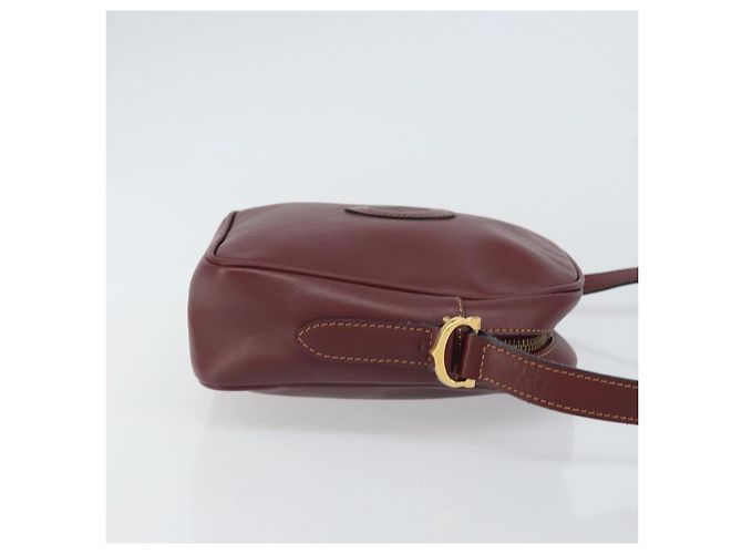 Borsa a Spalla Must de Cartier in Pelle Bordò - vista 3
