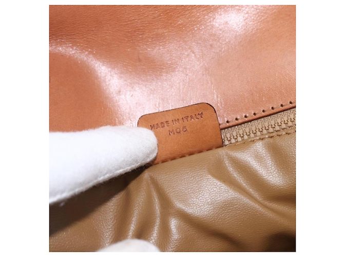 Céline Celine Vintage Macadam Tela e Pelle Marrone - vista 7