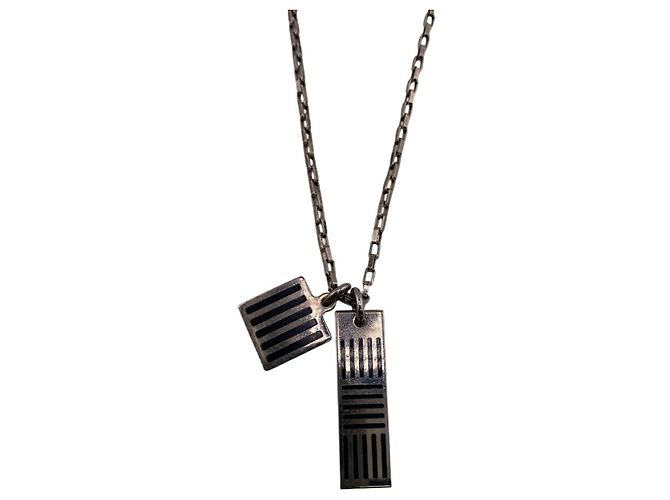 Collana Pendente Damier Louis Vuitton Argento - vista 5