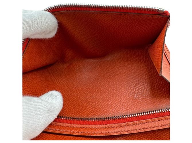 Hermès Bearn Dupli Langbörse Orange - Ansicht 14
