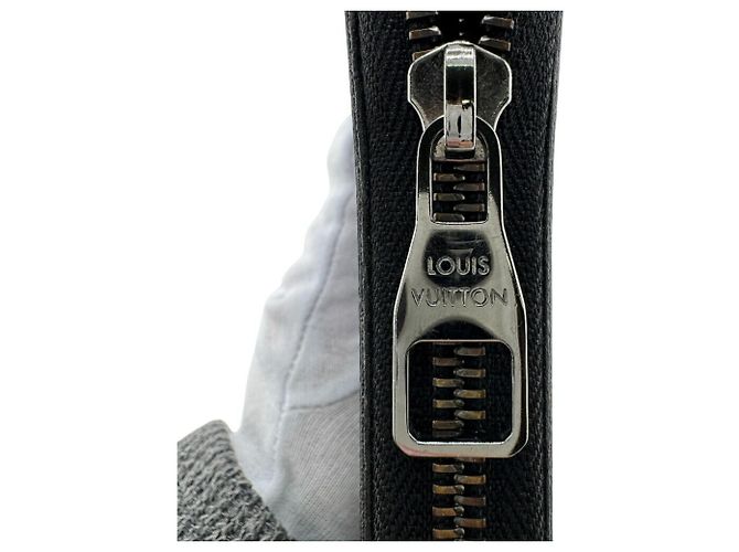 Louis Vuitton Monogram Eclipse Bi-Fold Wallet Brown Black - view 13