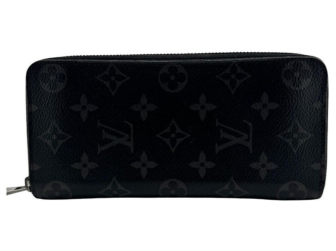 Louis Vuitton Monogram Eclipse Bi-Fold Wallet Brown Black - view 2