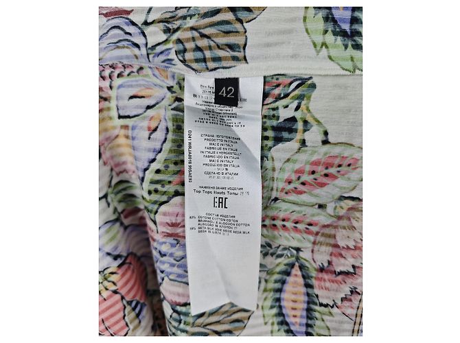 Top floral boho Etro Blanco - vista 7