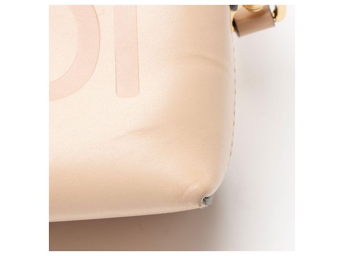 Fendi Leder By The Way Logo Mini Tasche Braun Beige - Ansicht 10