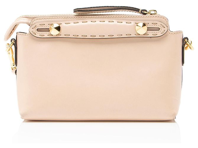 Fendi Leder By The Way Logo Mini Tasche Braun Beige - Ansicht 3