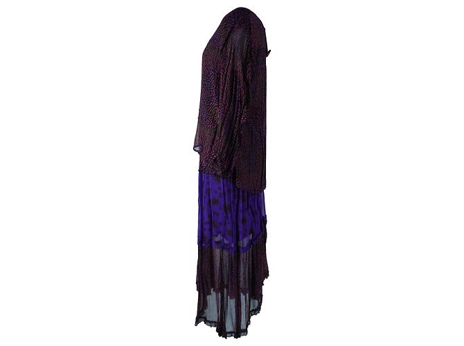 Set Blusa a Maniche Lunghe Multicolore e Gonna Midi BA&SH - vista 5