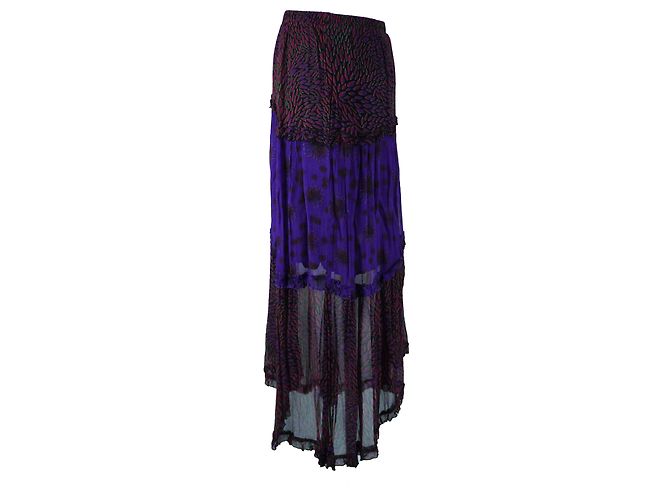 Set Blusa a Maniche Lunghe Multicolore e Gonna Midi BA&SH - vista 8