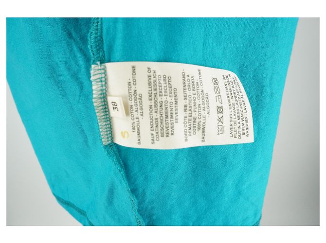 Vestido camiseta largo turquesa de Hermès con estampado Verde - vista 4