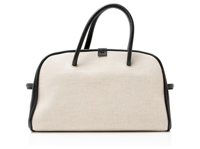 Borsa da bowling Le Turismo Small in lino Jacquemus Marrone Beige - vista 3