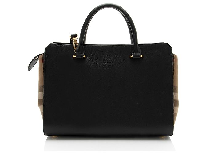 Borsa Banwell in pelle Nova Check di Burberry Marrone Beige - vista 3