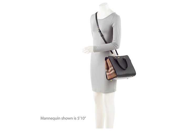 Borsa Banwell in pelle Nova Check di Burberry Marrone Beige - vista 5