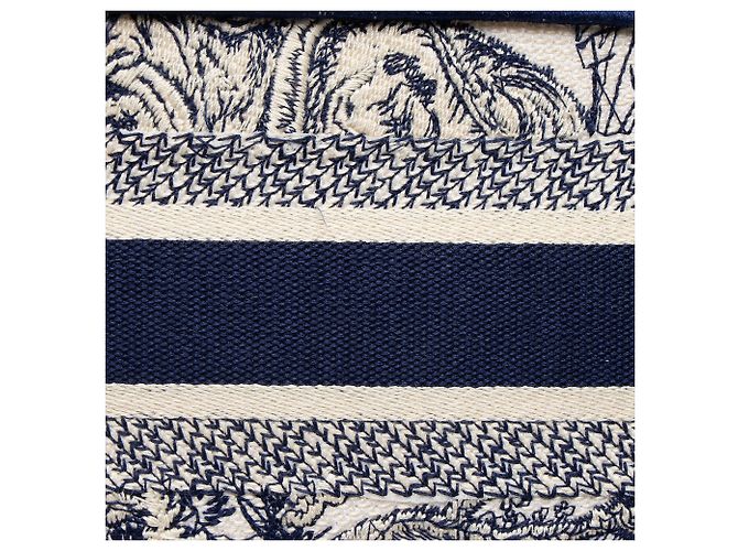 Book Tote Mini Tote Book Toile De Jouy Dior Blu - vista 10