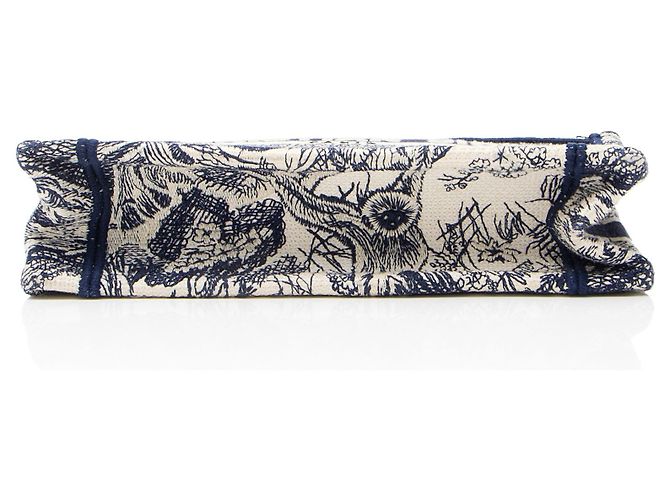Book Tote Mini Tote Book Toile De Jouy Dior Blu - vista 4