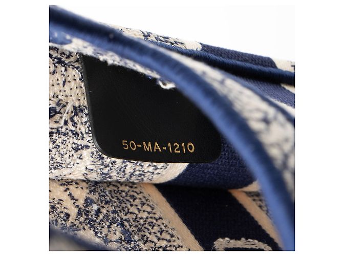 Book Tote Mini Tote Book Toile De Jouy Dior Blu - vista 6