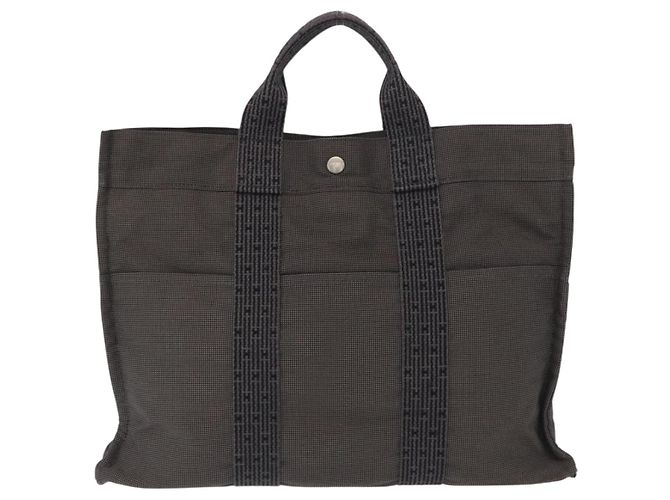 Hermès Fourre-tout Herline aus Canvas Braun - Ansicht 2
