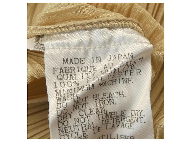 Issey Miyake PLEATS PLEASE Kleid Beige - Ansicht 3