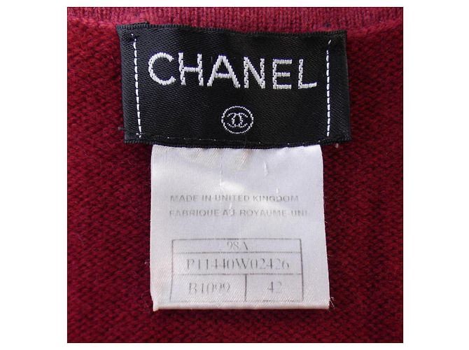 Timeless Cárdigan 100% Cachemira Chanel P11440W02426 Roja - vista 4
