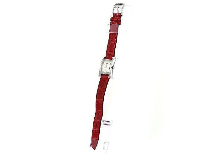 Relógio H da Hermès em aço inoxidável com quartzo Prata - vista 2