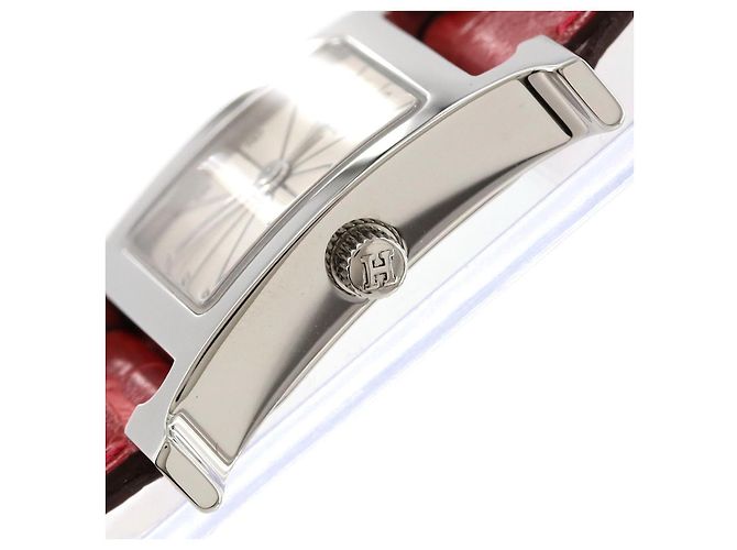 Relógio H da Hermès em aço inoxidável com quartzo Prata - vista 3
