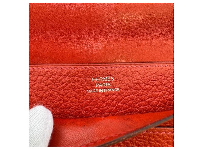 Hermès Cartera Larga Dogon HERMES 2012 en Rojo Roja - vista 10