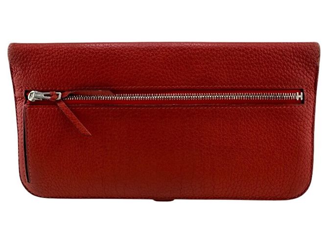 Hermès Cartera Larga Dogon HERMES 2012 en Rojo Roja - vista 2