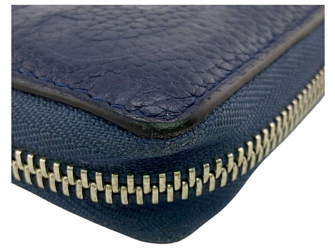 Gucci Navy Leder Langbörse Marineblau - Ansicht 3