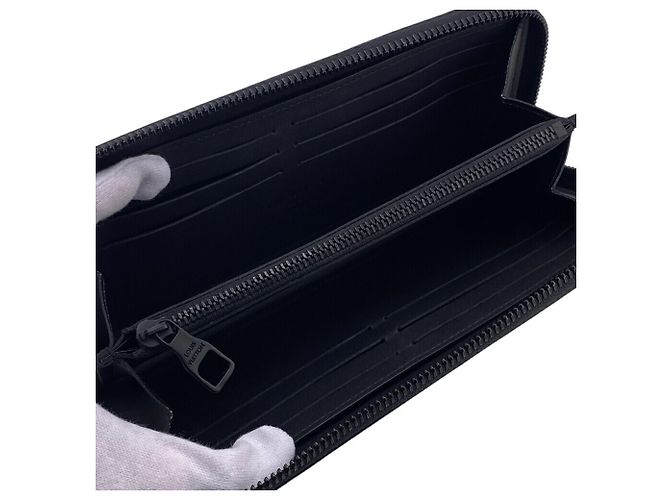 Zippy Portafoglio Lungo Nero Louis Vuitton - vista 5