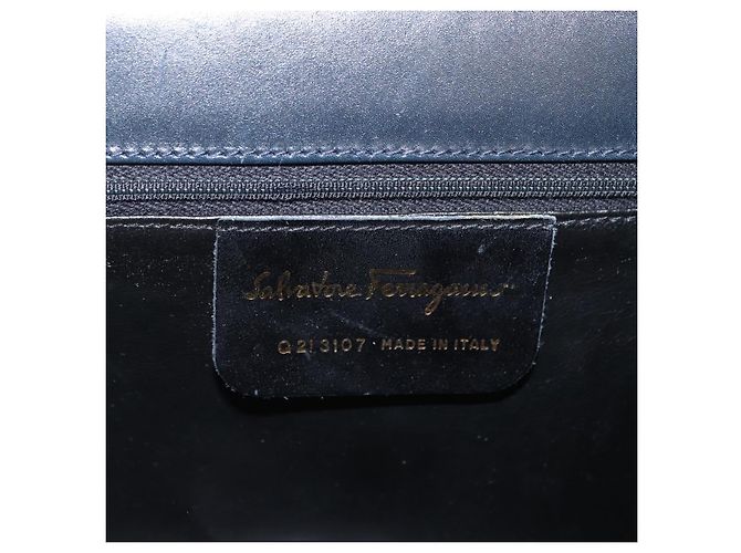 Borsa a Spalla Vala in Pelle Salvatore Ferragamo Blu navy - vista 6