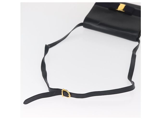 Borsa a Spalla Vala in Pelle Salvatore Ferragamo Blu navy - vista 7
