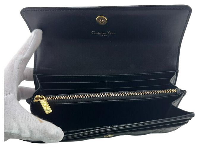 Cartera Larga Dior Lady Cannage Christian Dior Negro - vista 8