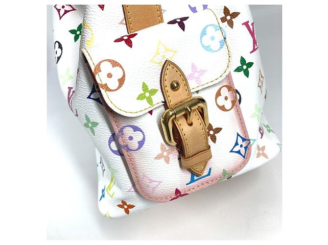 Noe Louis Vuitton Monogram Multicolore Petit Noé Shoulder Bag White - view 6