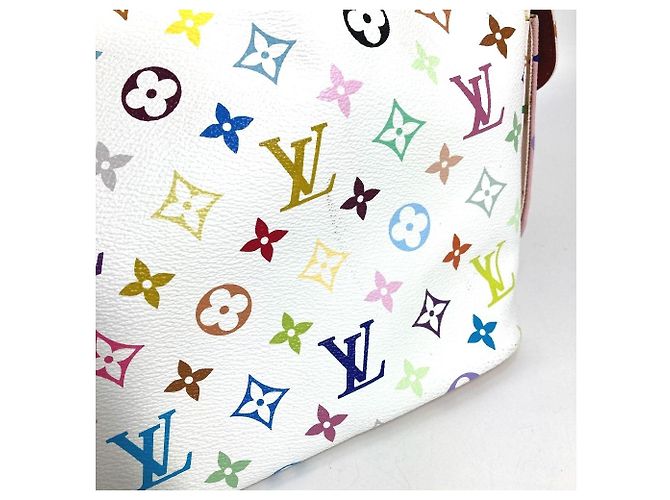 Noe Louis Vuitton Monogram Multicolore Petit Noé Shoulder Bag White - view 8
