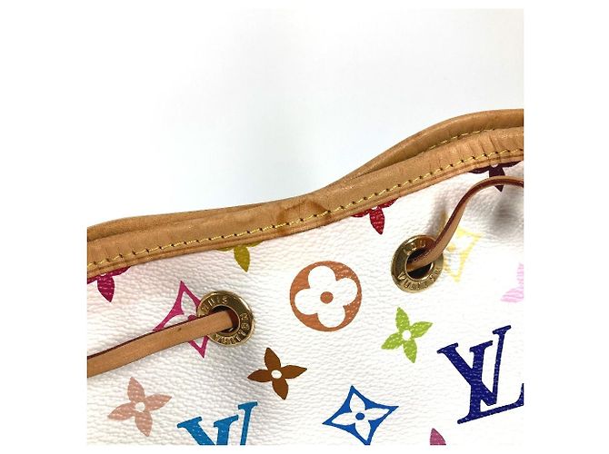 Noe Louis Vuitton Monogram Multicolore Petit Noé Shoulder Bag White - view 9