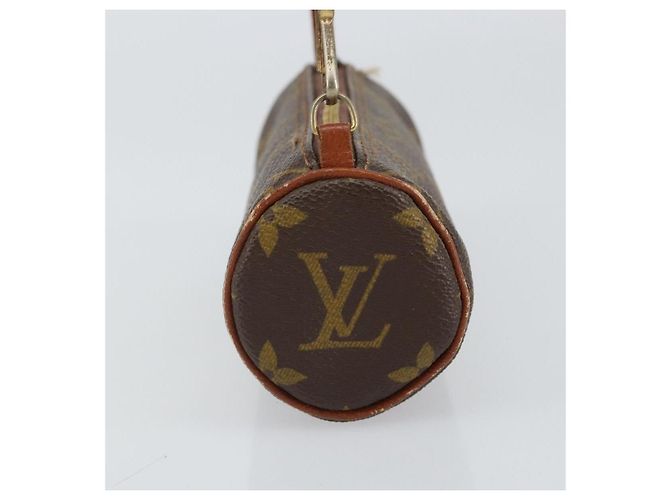 Pochette Papillon Mini in Tela Monogram Louis Vuitton Marrone - vista 3