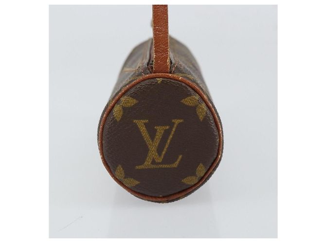 Pochette Papillon Mini in Tela Monogram Louis Vuitton Marrone - vista 4