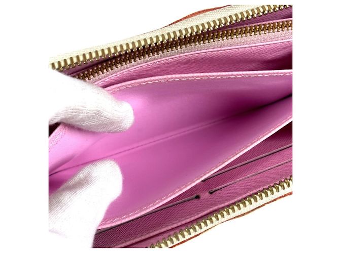 Portafoglio Zippy Monogram Multicolore Louis Vuitton Rosa Bianco - vista 12